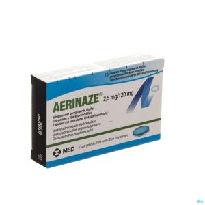 Aerinaze 2,5mg/120mg Comp A Liberation Modifee 10