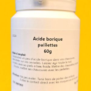 Acide borique paillettes 60g