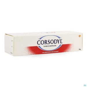 CORSODYL 10MG/G GEL DENTAIRE TUBE 50G