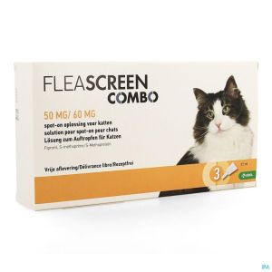 Fleascreen Combo 50mg/60mg Spot On Chat Pipet 3