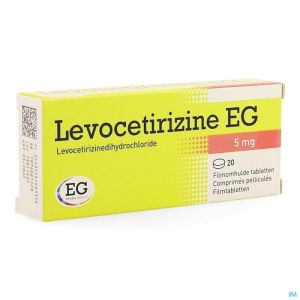 Levocetirizine Eg 5mg Comp Pell 20