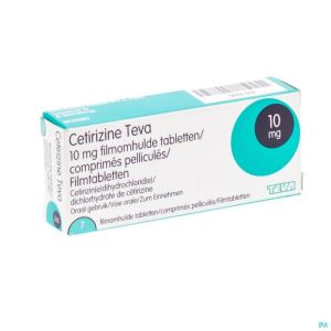 Cetirizine Teva 10 Mg Comp Pell 7