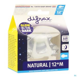 Difrax Sucette Natural 12+ Nuit