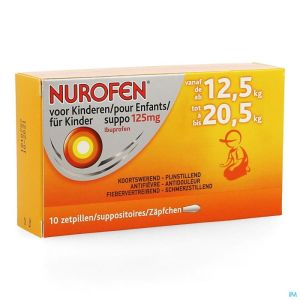 Nurofen Enfant 125mg Suppo 10 X 125mg