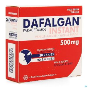 Dafalgan Instant Vanille Fraise Gr Sach 20x 500mg