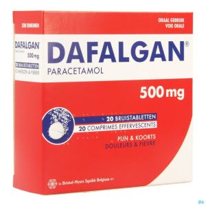 Dafalgan Eff 500mg Comp 20