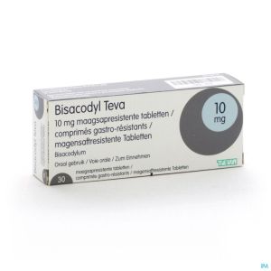 Bisacodyl Teva Drag 30 X 10mg