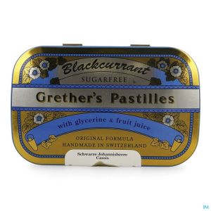 Grether's Pastilles Blackcurrant Ss Past 110g