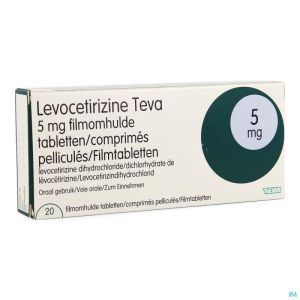 Levocetirizine Teva 5mg Comp Pell 20 X 5mg