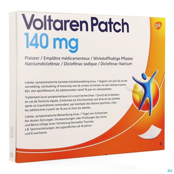 Voltaren Patch 140mg Emplatre Medicamenteux 5