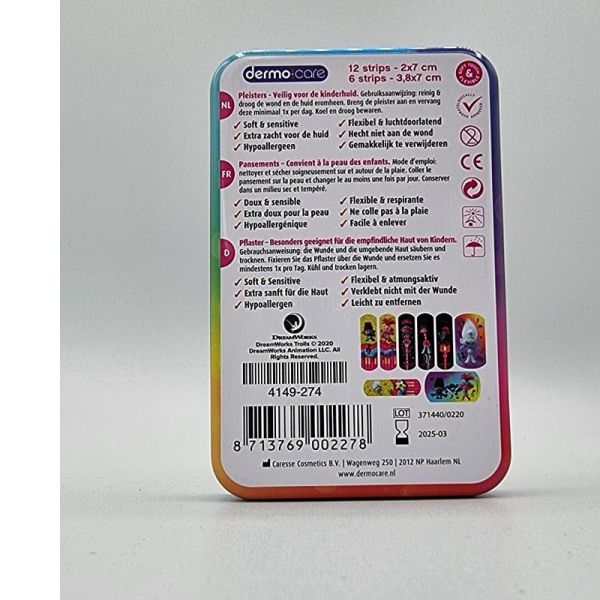 Dermo Care Soft&sensitive Trolls Pans. Strips 18