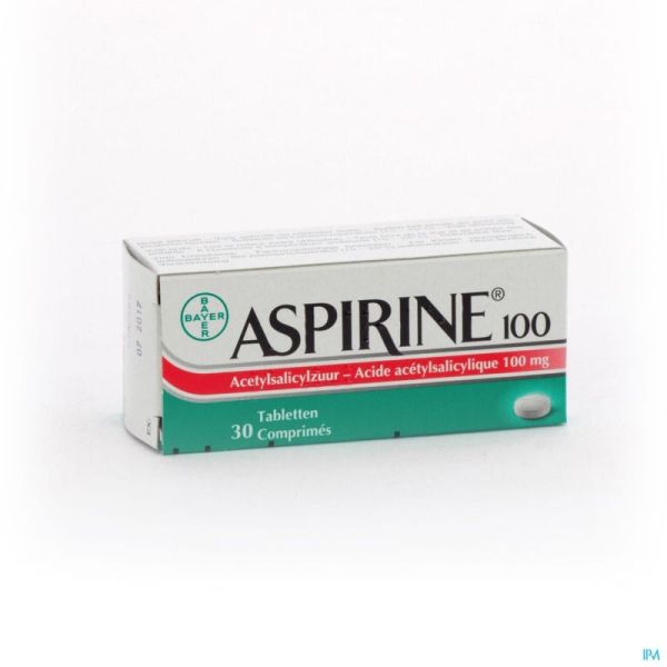 Aspirine 100mg Comp 30