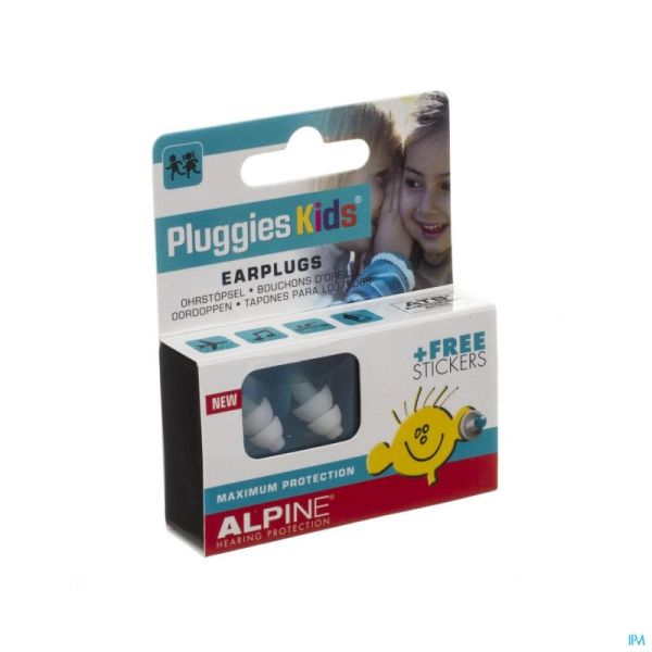 Alpine Pluggies Kids Bouchon Oreille 1p