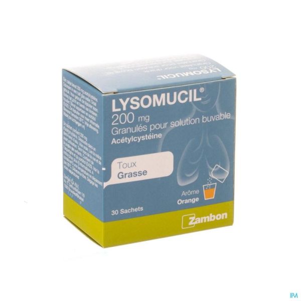 Lysomucil 200 Gran Sach 30 X 200mg