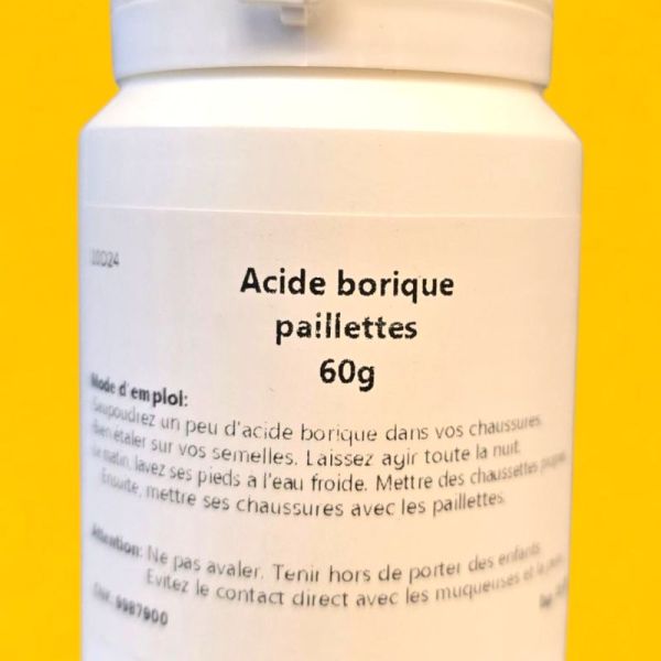 Acide borique paillettes 60g
