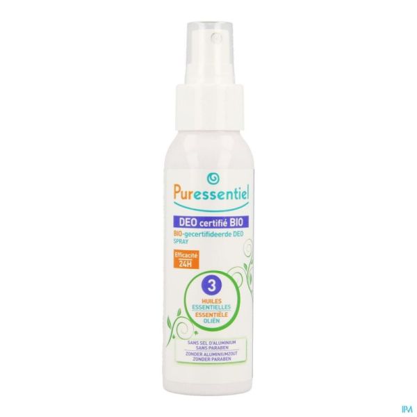 Puressentiel Deo Spray Bio 3 Huiles Ess. 50ml