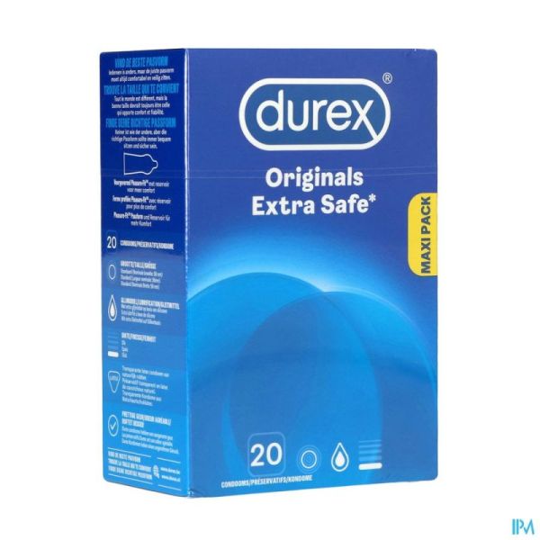 DUREX EXTRA SAFE PRESERVATIFS 20