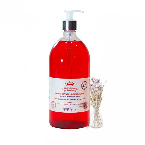 Freesens Savon Liq Marseille Fleur Prov. Pompe 1l