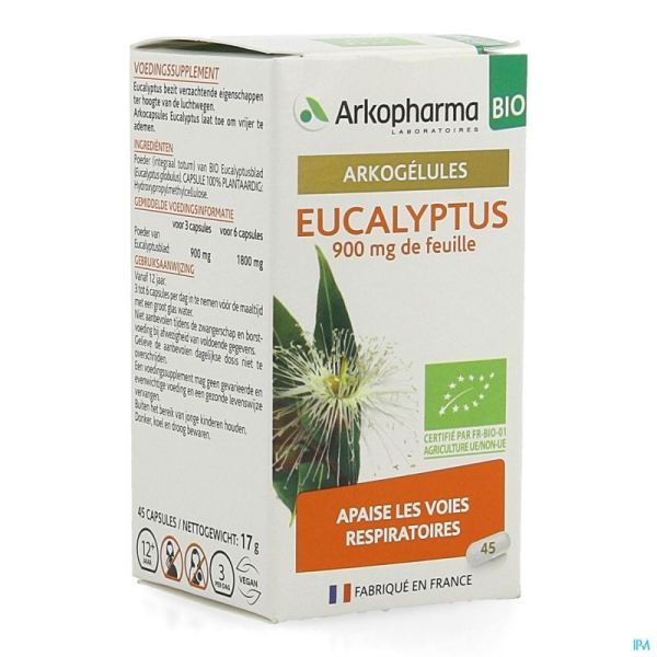 ARKOGELULES EUCALYPTUS BIO CAPS 45 NF