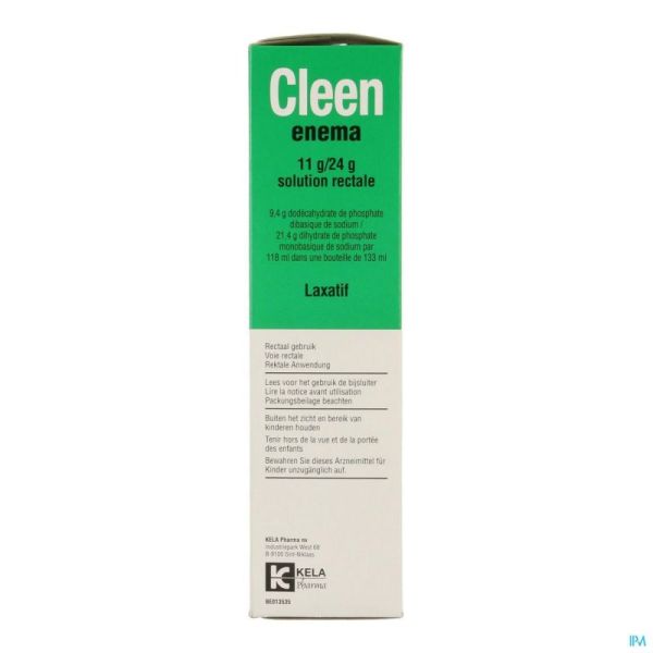 Cleen Enema 11g/24g Sol Rectale Fl 133ml