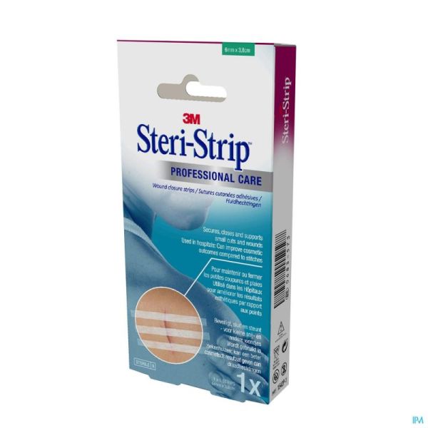 Steri-strip 3m Ster 6,0mmx 38mm Bte 1x 6 1542p-1