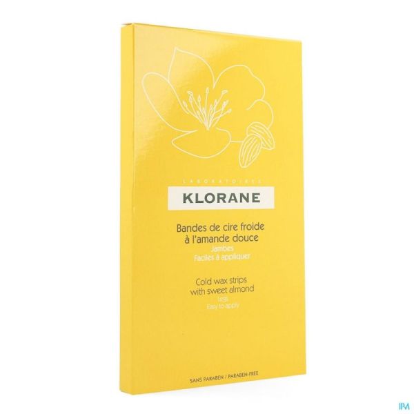 Klorane Depilatoires Cire Froide Jambes Bandes 6