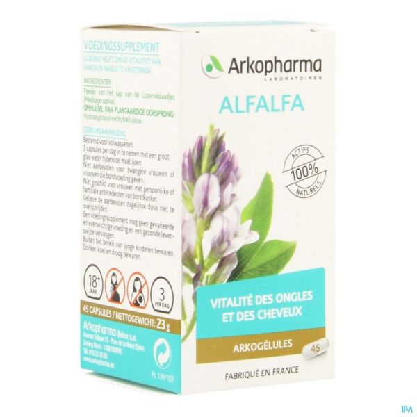 ARKOGELULES ALFALFA VEGETAL 45