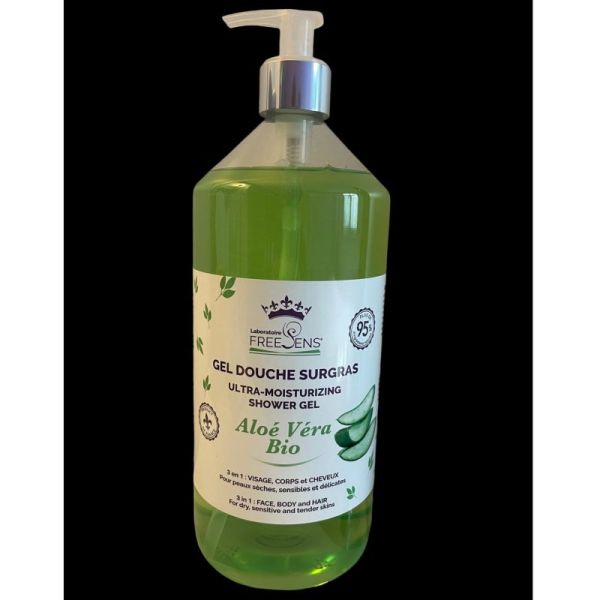 Freesens Gel Douche Surgras Aloe Vera Pompe 1l