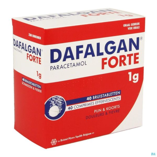 Dafalgan Forte 1g Comp Efferv. 40