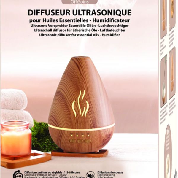 OFFISOINS DIFFUSEUR ULTRASON. HUILE ESS. HUMIDIF.