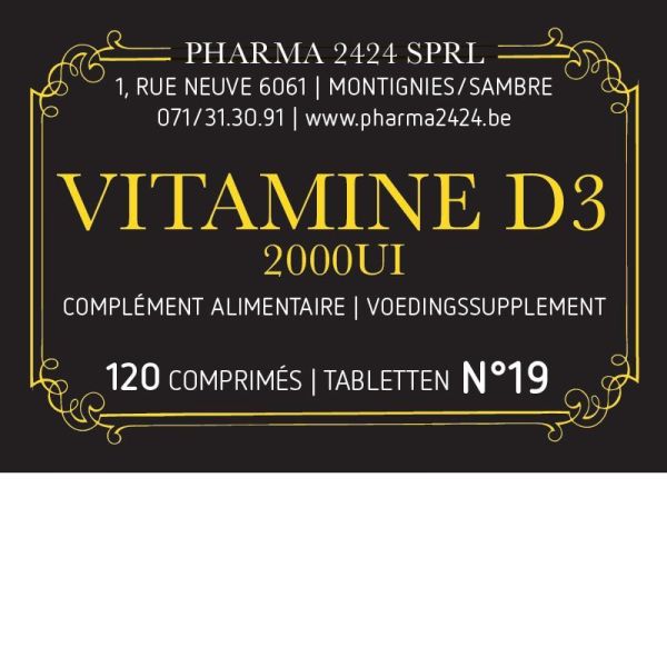 N19 VITAMINE D 3 en 2000UI 120 comp