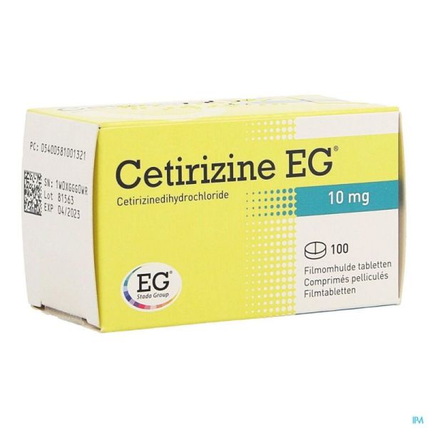 Cetirizine Eg Comp 100 X 10mg