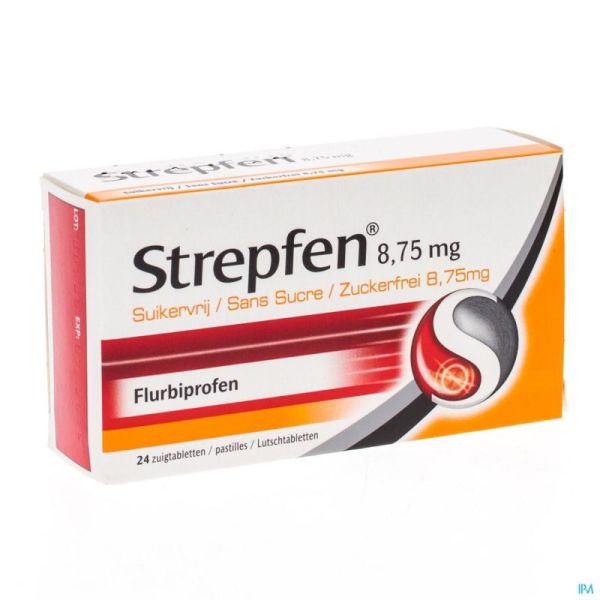 Strepfen 8,75mg Pastilles 24 Sans Sucre