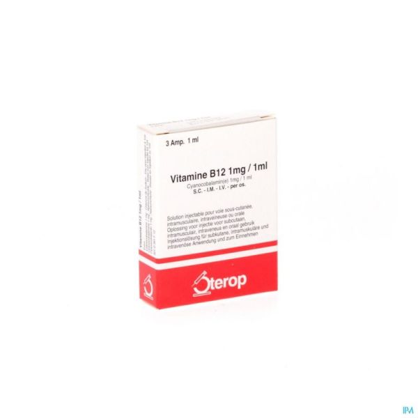 Vit B12 Sc/im/iv Amp 3 X 1mg/1ml