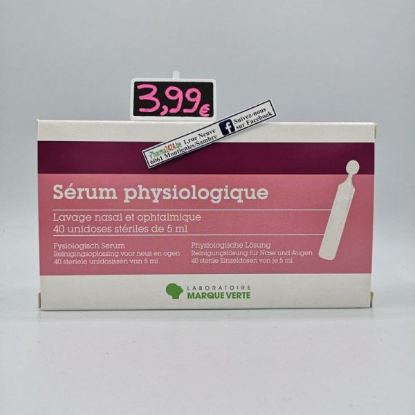 Marque V Serum Physiologique Unidoses 40x5ml