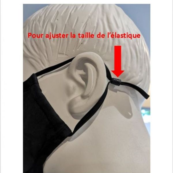 MASQUE EN TISSU ADULTE NOIR