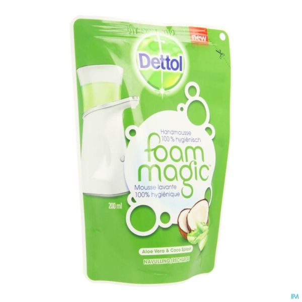 Dettol Foam Magic Aloe Vera/coco Splash Rech.200ml