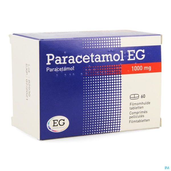 Paracetamol Eg 1000mg Comp Pell 60