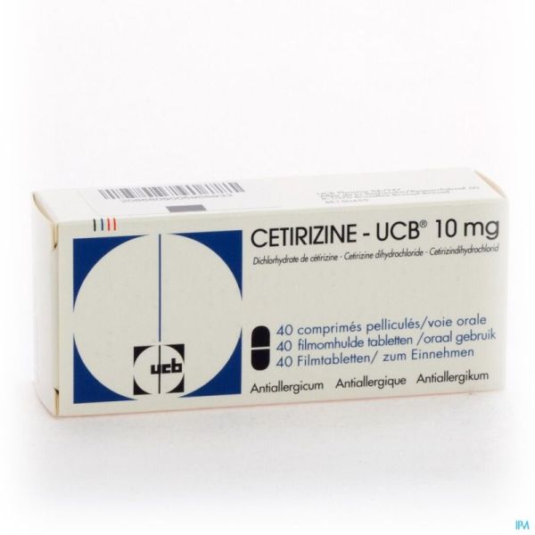 Cetirizine Ucb Comp Pel. 40 X 10mg