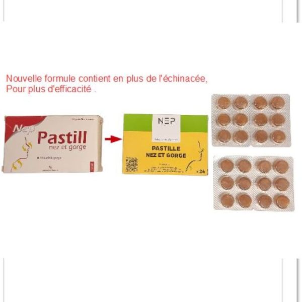 PASTILLE NEZ ET GORGE SANS SUCRE BT24 NEP