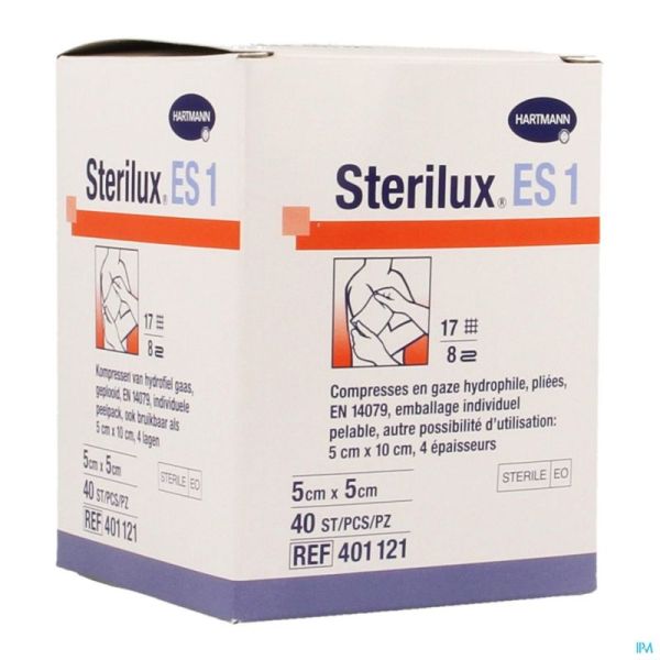 Sterilux Es1 Cp Ster 8pl 5,0x 5,0cm 40 4011219