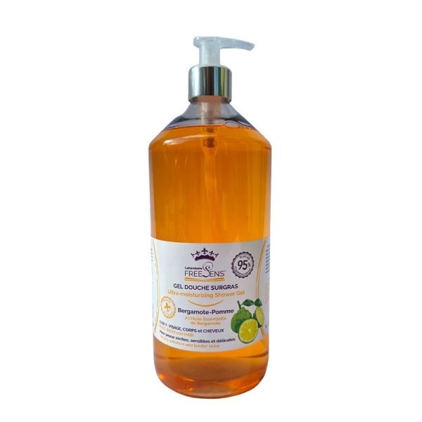 Freesens Gel Douche Surgras Bergamote Pompe 1l