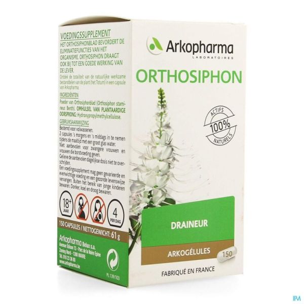 ARKOGELULES ORTHOSIPHON VEGETAL 150