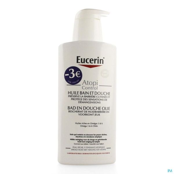 Eucerin Atopicontrol Hle Bain&dche 400ml -3€ Promo