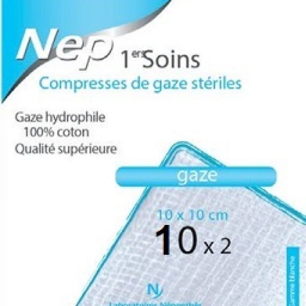 Nep 1er Soins 10x 10x10cm