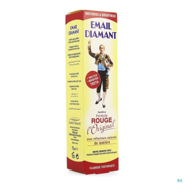 Email Diamant Dentirice Formule Rouge 75ml