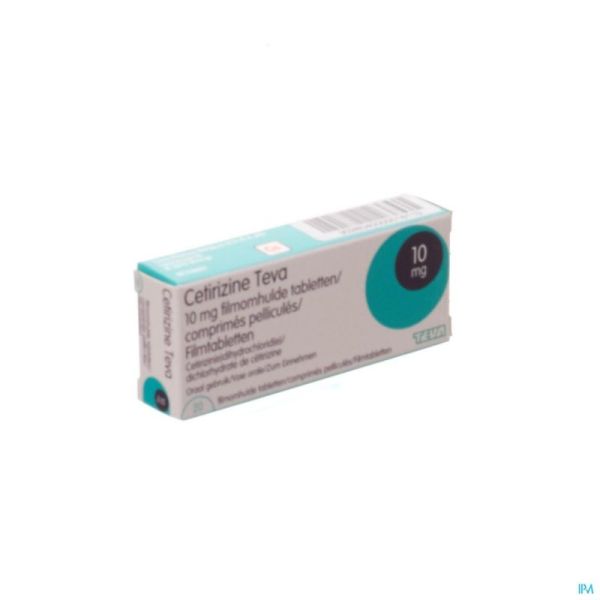 Cetirizine Teva 10 Mg Comp Pell 20